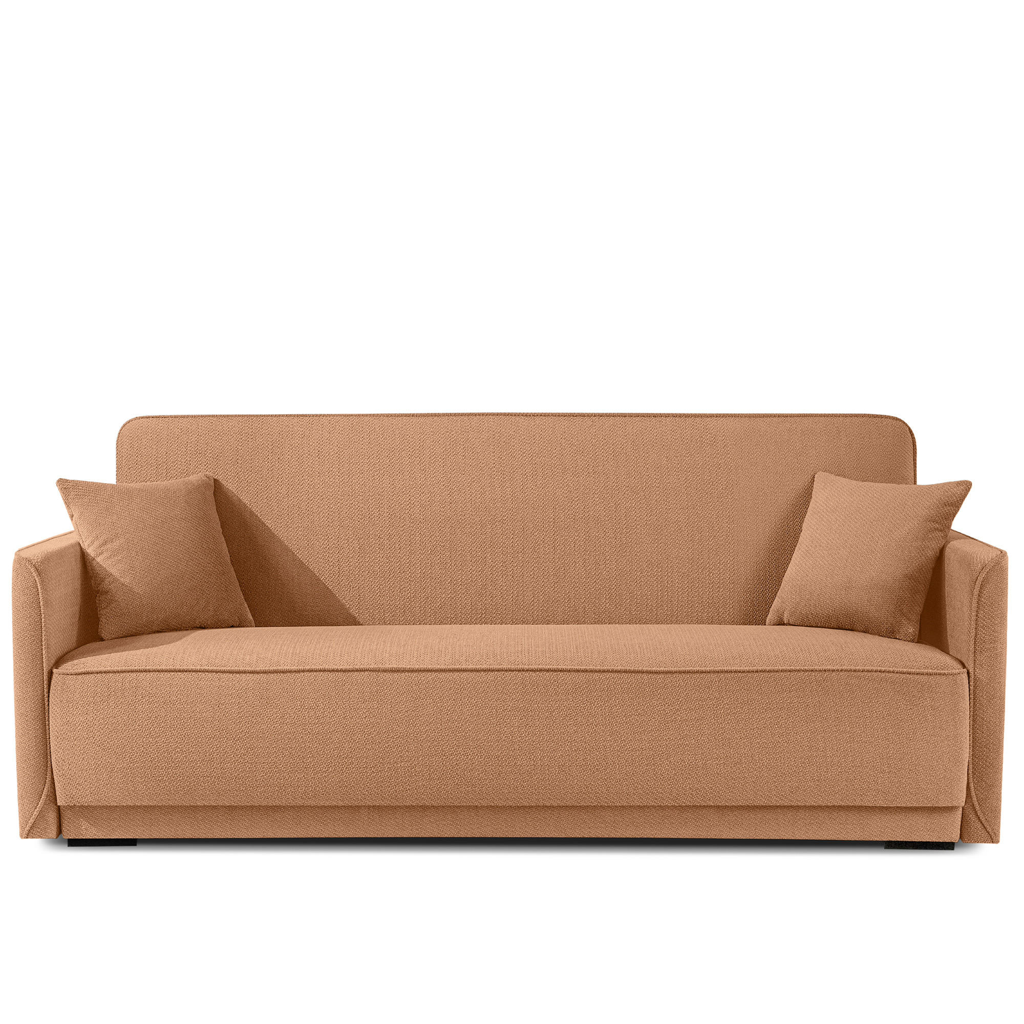 EINZELSOFA LIRIS, 3 Personen, Koralle - Koralle, Holz/Holzwerkstoff (208/91/98cm) - KONSIMO®