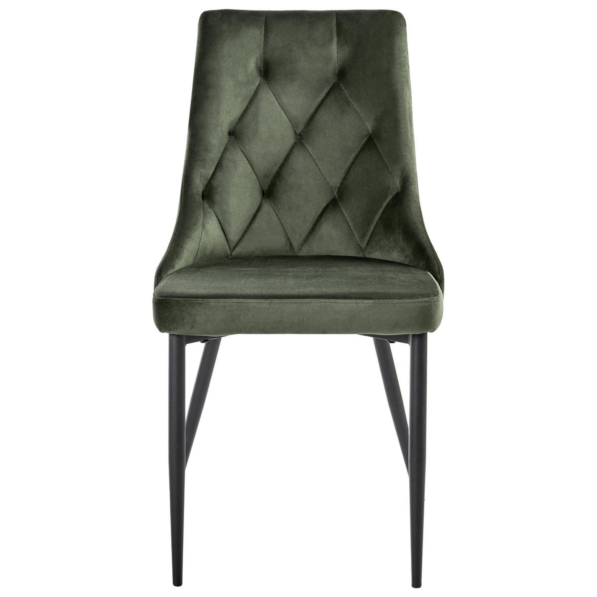 ÉTKEZŐSZÉK 2 darabos Szett Olívazöld Avenir - fekete/zöld, textil (49/95/60cm) - Beliani