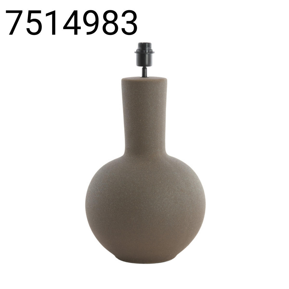 LAMPENFUSS Ulloa - Braun - 34/34/62 cm - Braun, Keramik (34/34/62cm) - Light & Living