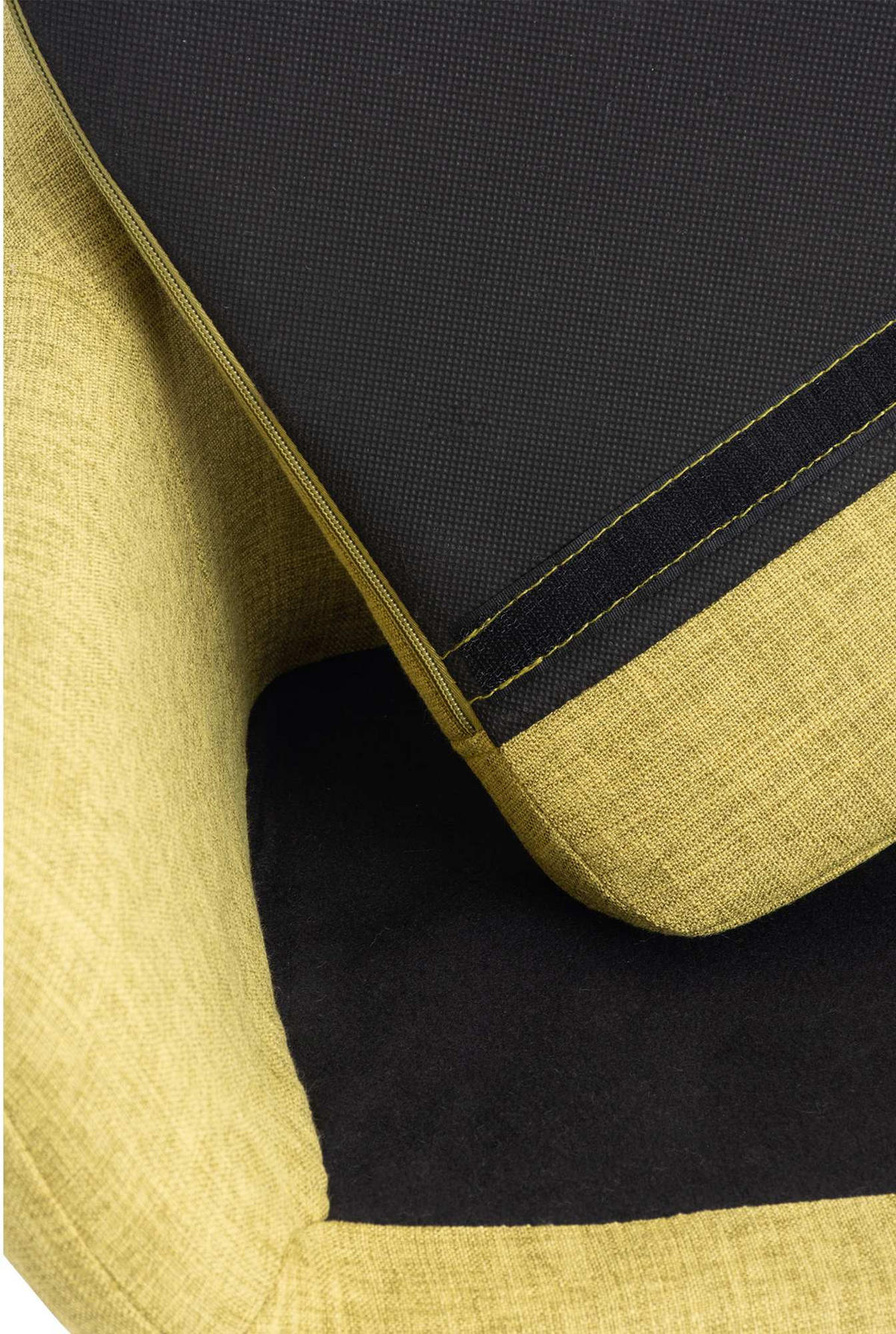 BARHOCKER 2er Set Stoff hellgrün - Eukalyptusholzfarben/Hellgrün, Holz/Textil (55/99/46cm) - CLP