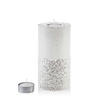 TEELICHTHALTER mit Teelight Basic Weiß 12/12/24 cm Naturmaterial - Weiß, Naturmaterialien (24cm) - Mondex