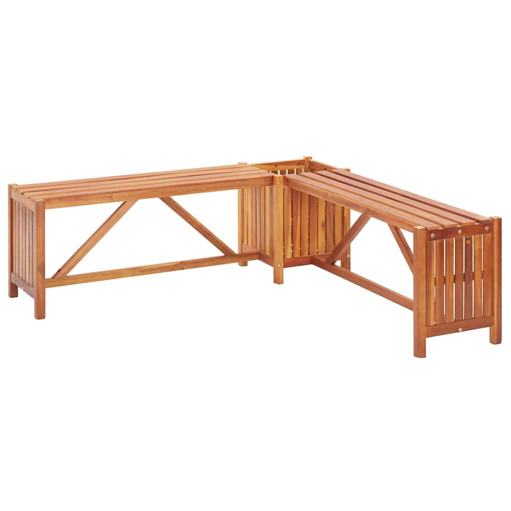 vidaXL Garten-Eckbank Braun 117x40x117 cm