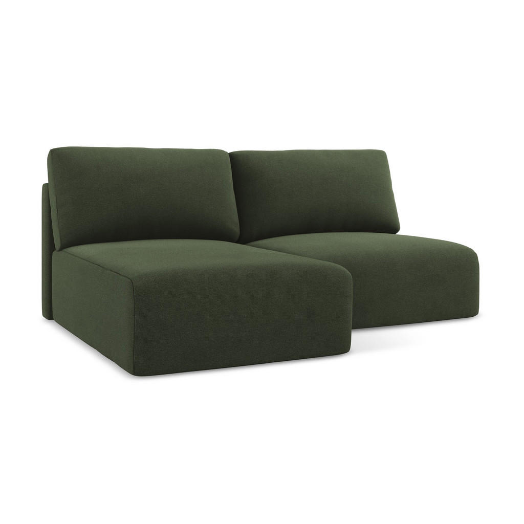 Thumbnail - Makamii Ecksofa, Olivgrün, Textil, 3-Sitzer, Füllung: Schaumstoff, L-Form, Ottomane links, 210x149 cm, Made in EU, Wohnz...