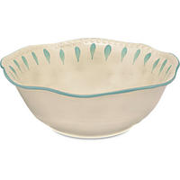 SALATSCHÜSSEL Domitilla Aqua Grün - Multicolor, Keramik (24cm) - Rose & Tulipani