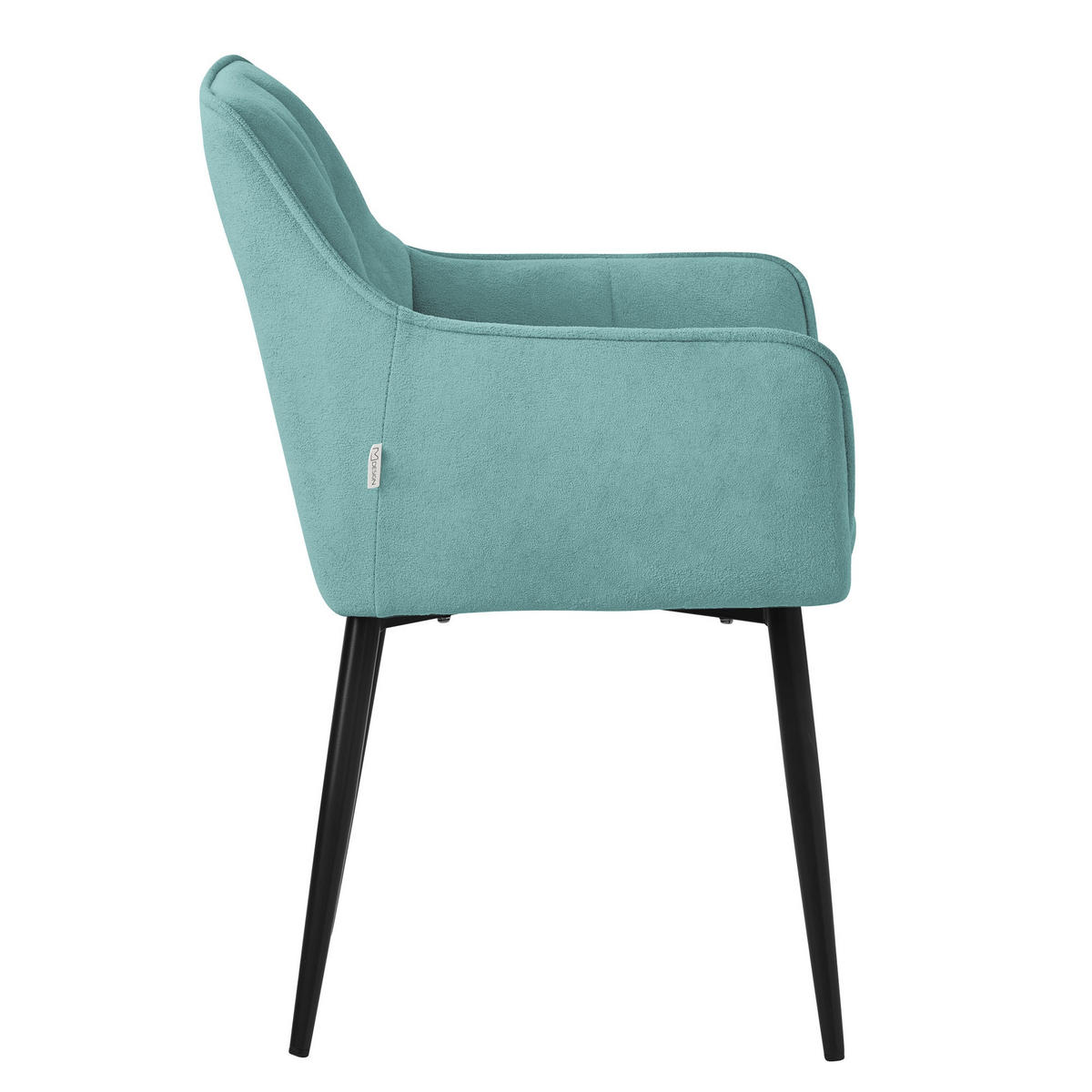 ESSZIMMERSTUHL petrol - Hellblau, Textil (63/90/57cm) - ML-DESIGN