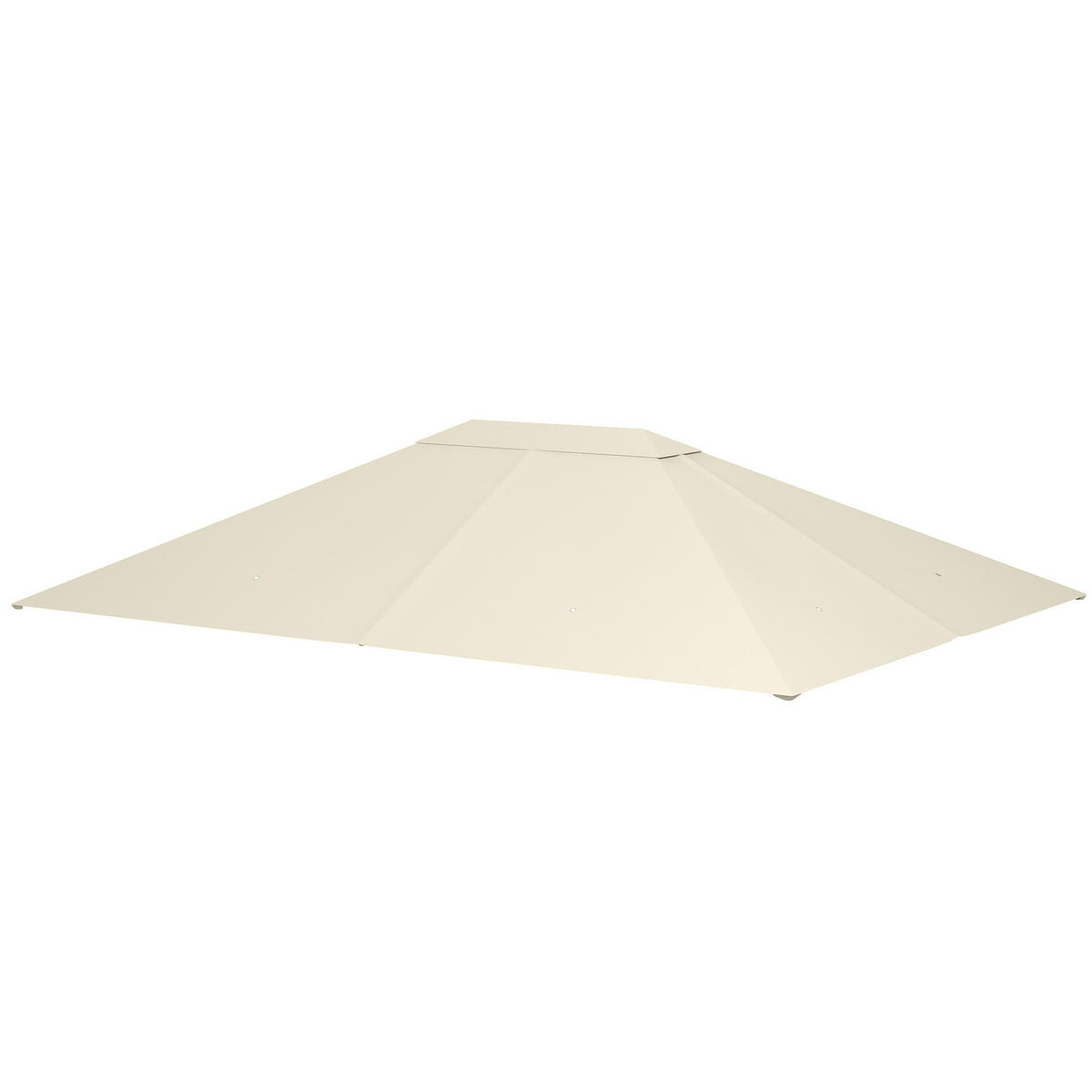 PAVILLON-ERSATZDACH als langlebiger Baldachin, wetterfeste Outdoor-Abdeckung für Pavillon, 397 x 297 cm, Crème - Creme, Textil (397/1/297cm)