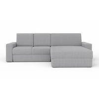 ECKSOFA TOCO XL 275/170 cm in Cord Hellgrau rechts - Hellgrau, Holz/Holzwerkstoff (275/170cm) - Deine Möbel 24