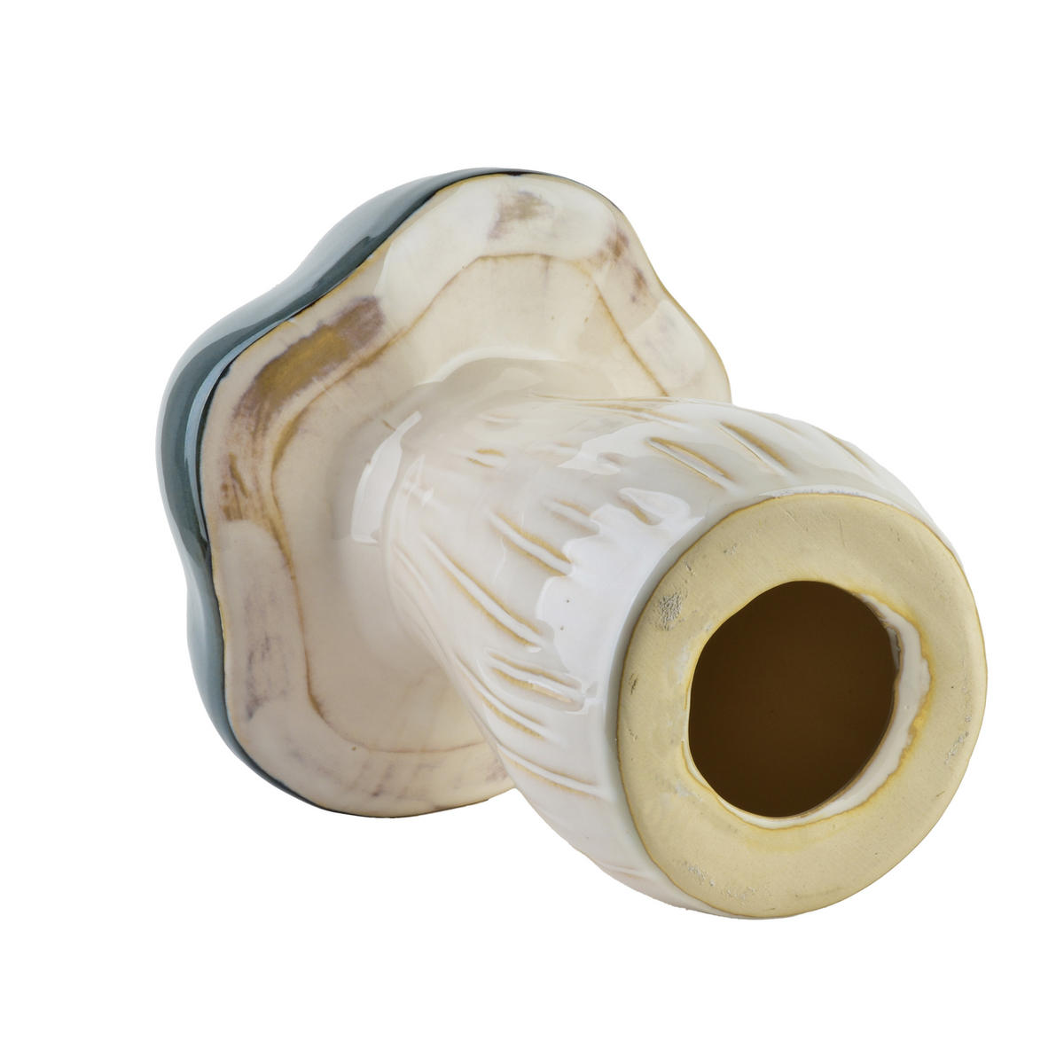 KERAMICKÁ figurka houby MAVE - bílá, keramika (17/23/17cm) - Mondex