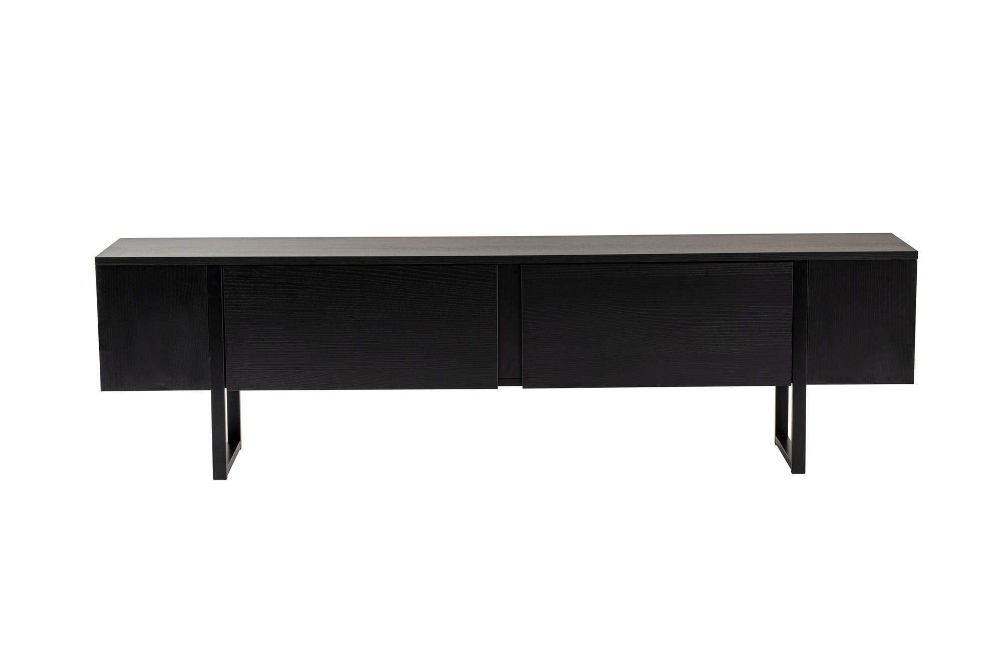 TV-MÖBEL Serenity Schwarz - Schwarz, Holz (180/50/29cm) - Habitat Garten