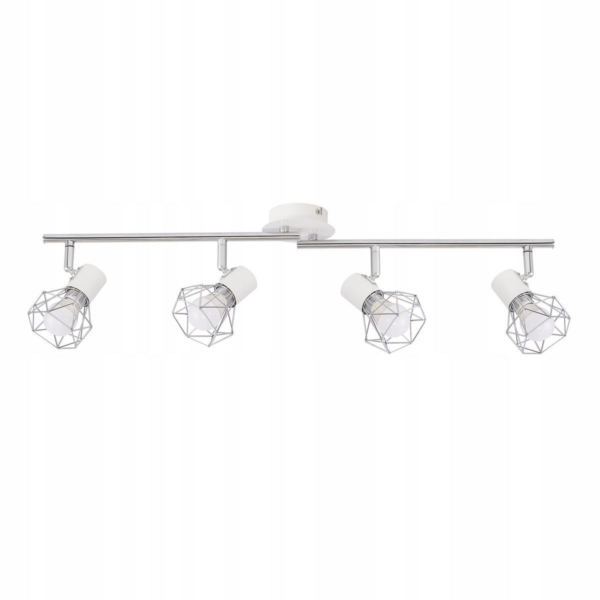 STRAHLER Chloris 4-flammig 71/10/20 cm - Weiß, Metall (71/10/20cm) - Nettlife