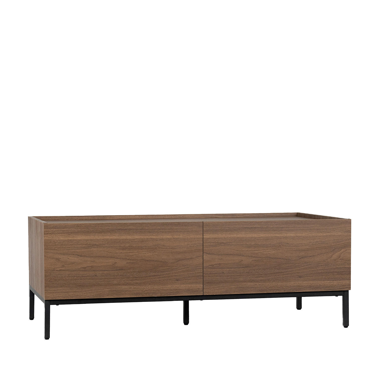 COUCHTISCH FESTER Peyton Walnuss 120 cm x 40 cm - Walnussfarben, Holzwerkstoff (60/120/40cm)