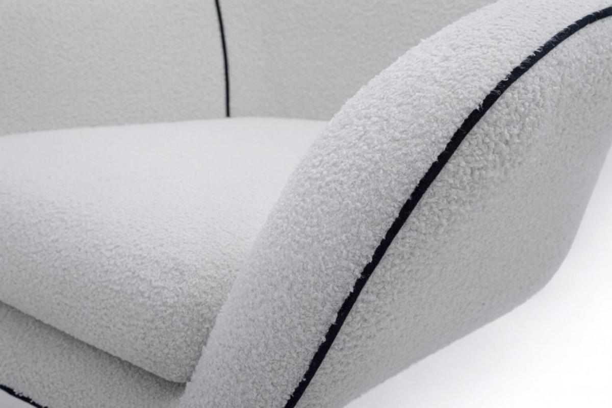 SESSEL Hellgrau LISA Drehbar Verstellbare Rückenlehne - Grau, Textil (88/110/106cm) - Sepro Meble