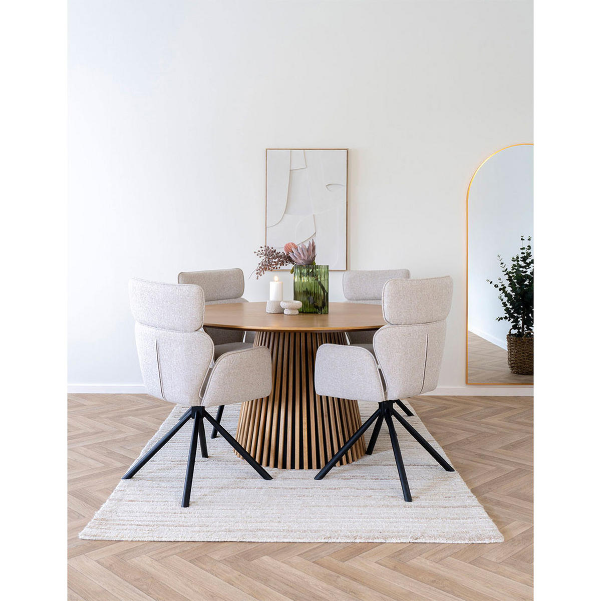 ESSTISCH, Osaka, Eiche, Holzwerkstoff / MDF, 140 x 140 x 75 cm - Eichefarben, Holzwerkstoff (140/140/75cm) - ebuy24