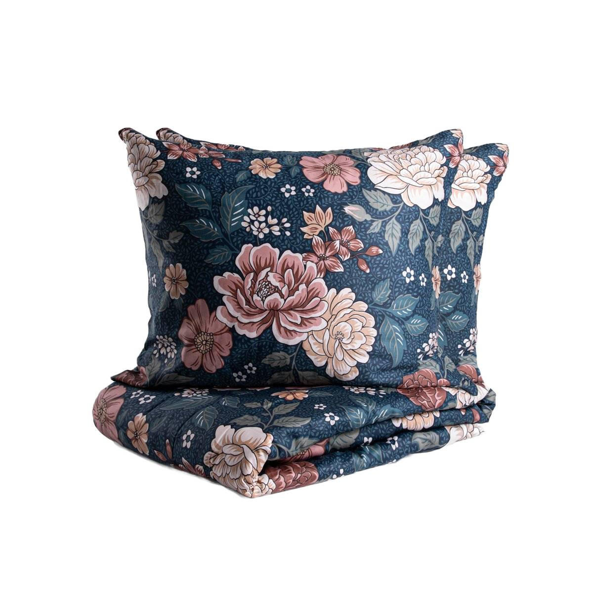 BETTWÄSCHE Meeri 160/200 cm - Dunkelblau, Textil (160/200cm) - Homla