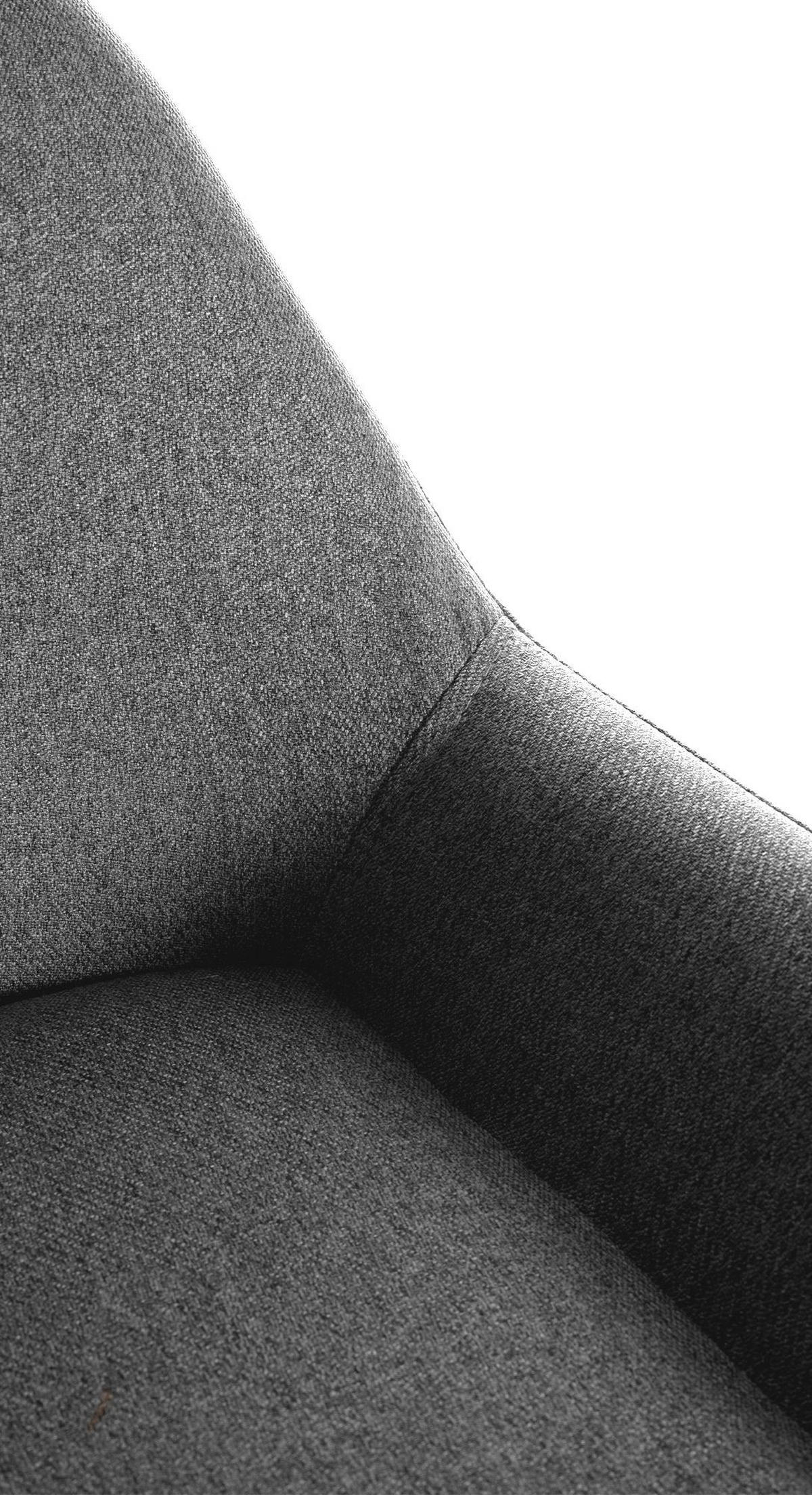 BARHOCKER Stoff grau - Schwarz/Grau, Textil/Metall (51/89/52cm) - CLP