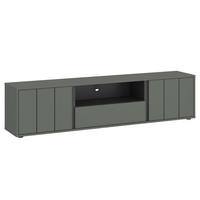 LOWBOARD Veddel grau-grün / anthrazit 177 / 43,5 / 40cm - Blaugrau/Grau, Holz/Holzwerkstoff (177/40/43.5cm) - Feldmann-Wohnen