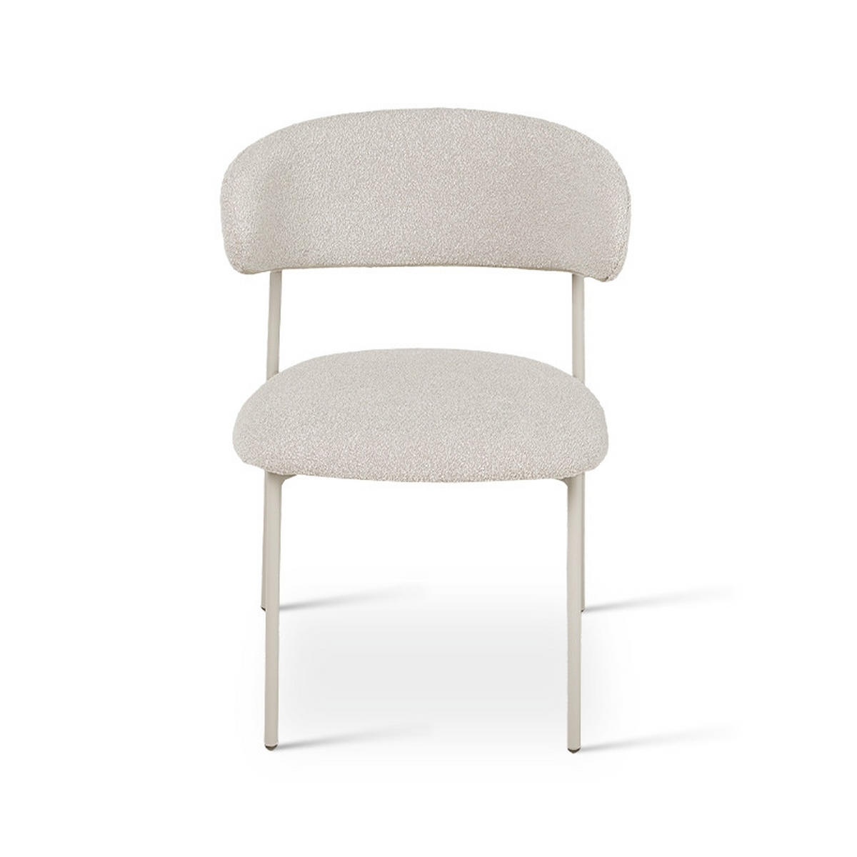 STUHL-SET 4 Stück in Teddystoff Beige - Beige, Textil/Metall (55/70/55cm) - Furnhouse