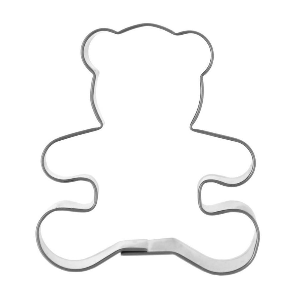 AUSSTECHFORM Teddybär 5,5 cm Silber - Silberfarben, Metall (5/1.5/5.5cm) - Orion 