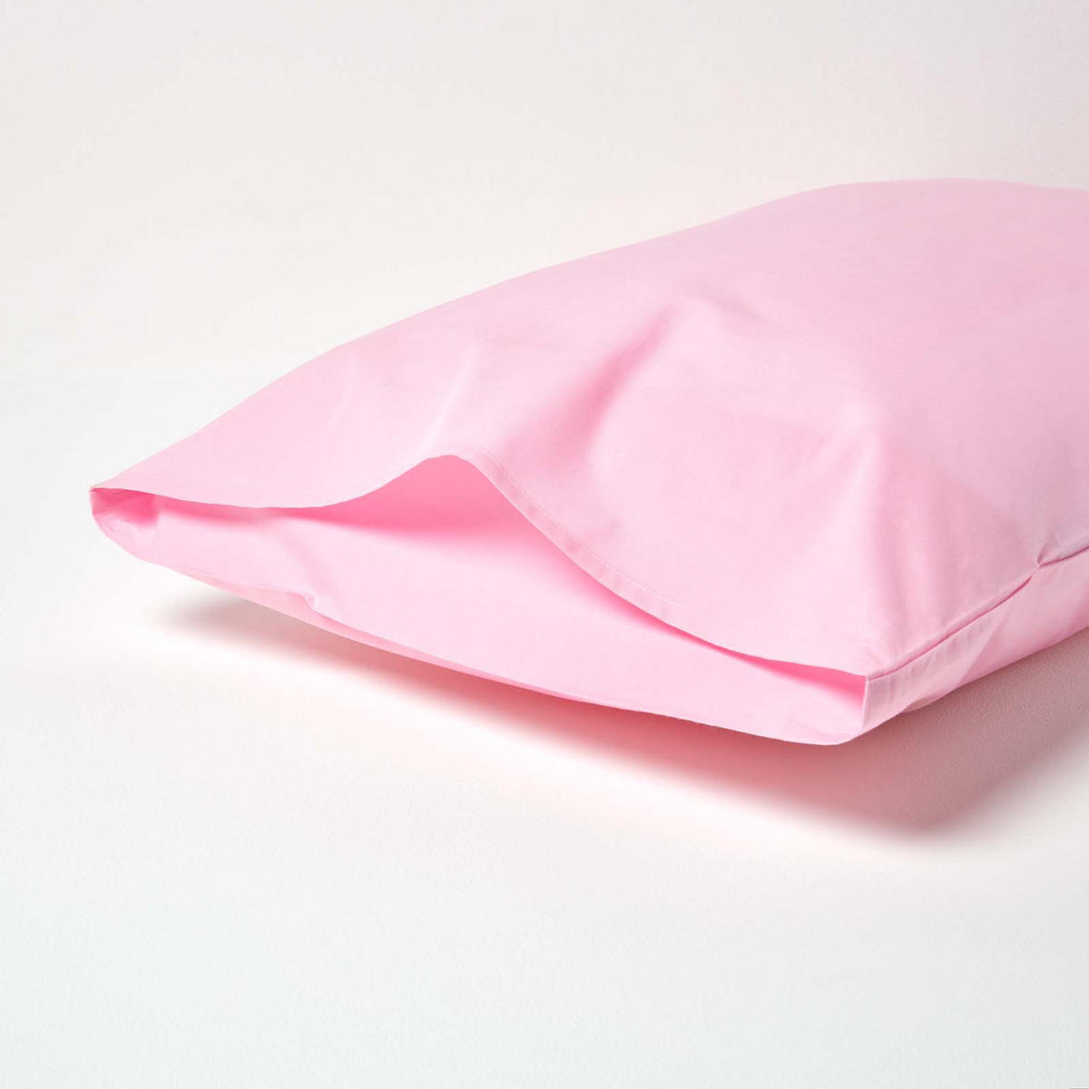 KISSENBEZUG Perkal, Ägyptische Baumwolle, Fadendichte 200 - Rosa, Textil (48/74cm) - Homescapes