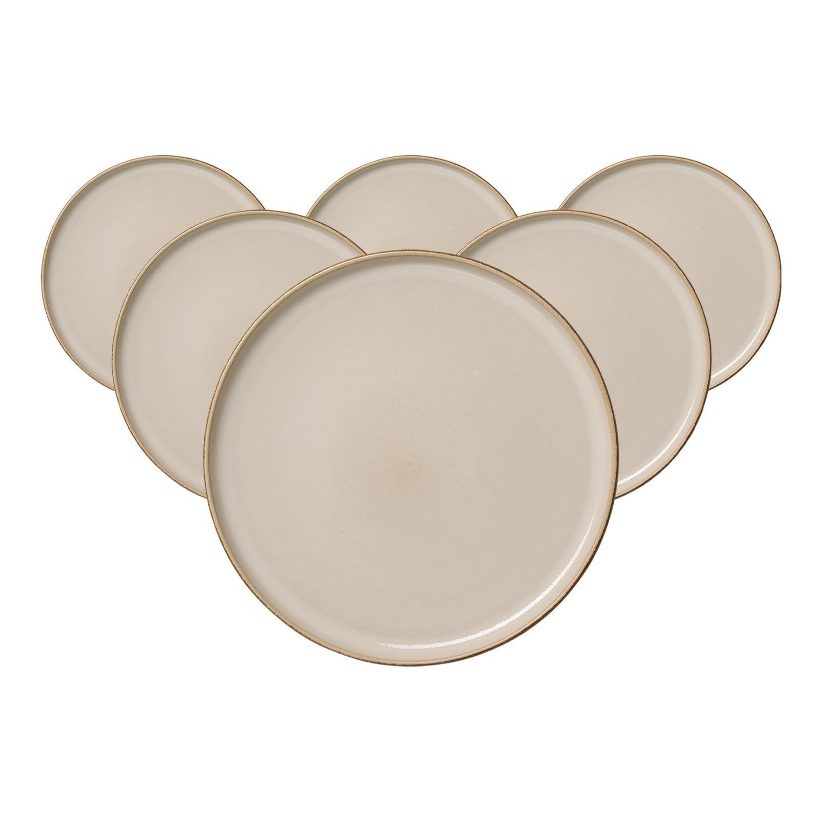 DESSERTTELLER Olivia beige ø 21 cm 6er Set - Beige, Keramik (21cm) - Ritzenhoff Breker