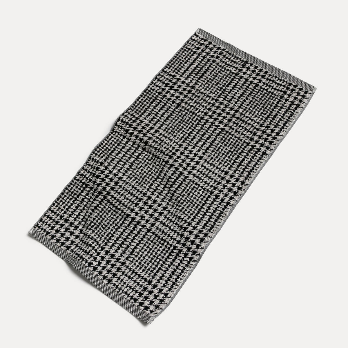 DUSCHTUCH BROOKLYN - Schwarz/Naturfarben, Textil (80/150cm) - MÖVE