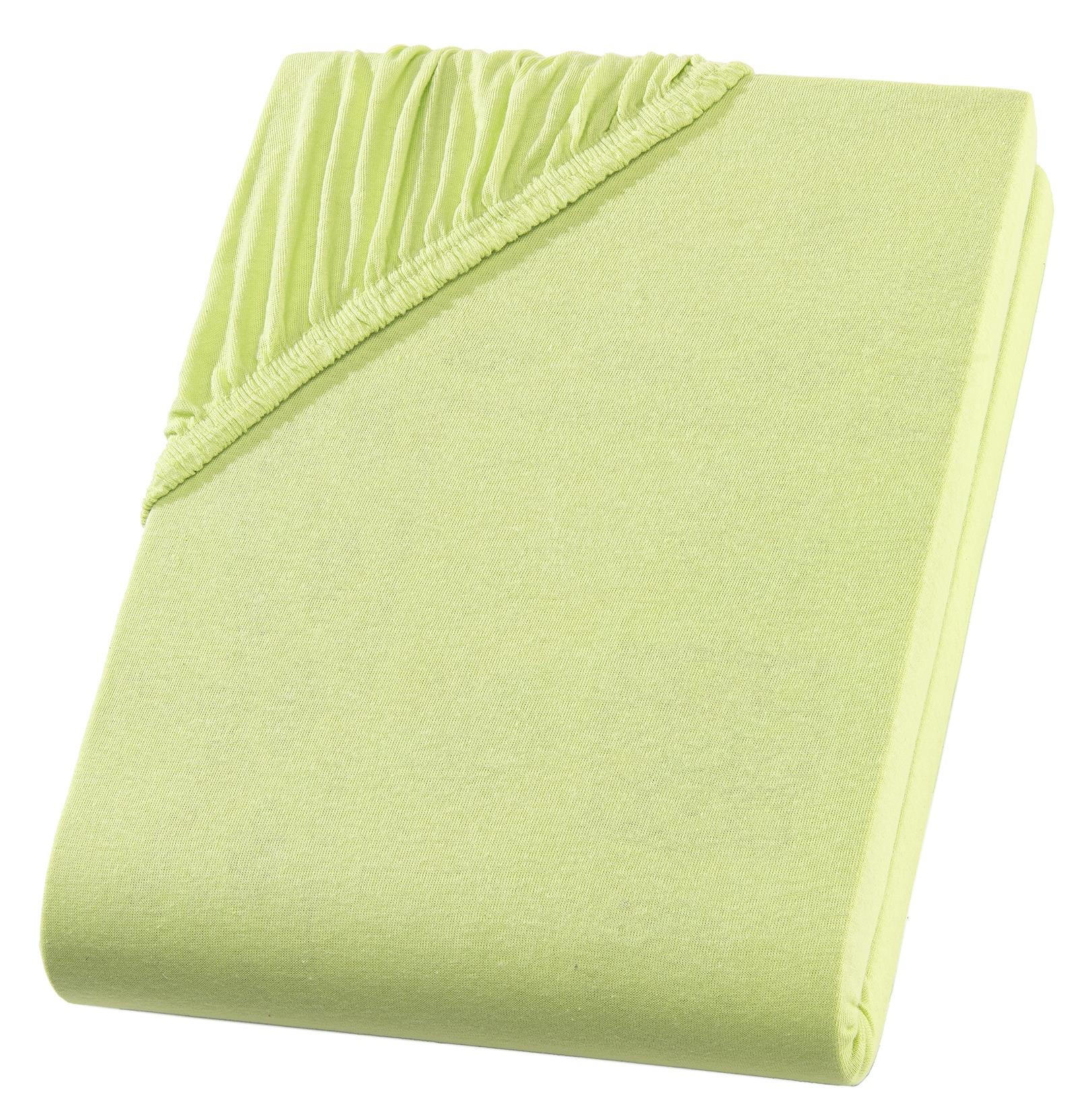 SPANNBETTLAKEN Boxspringbett Jersey 180x200 180x220 200x200 200x200, Wasserbett Bettlaken aus 100% Baumwolle - Grün, Textil (200/220cm) - Carpe Sonno