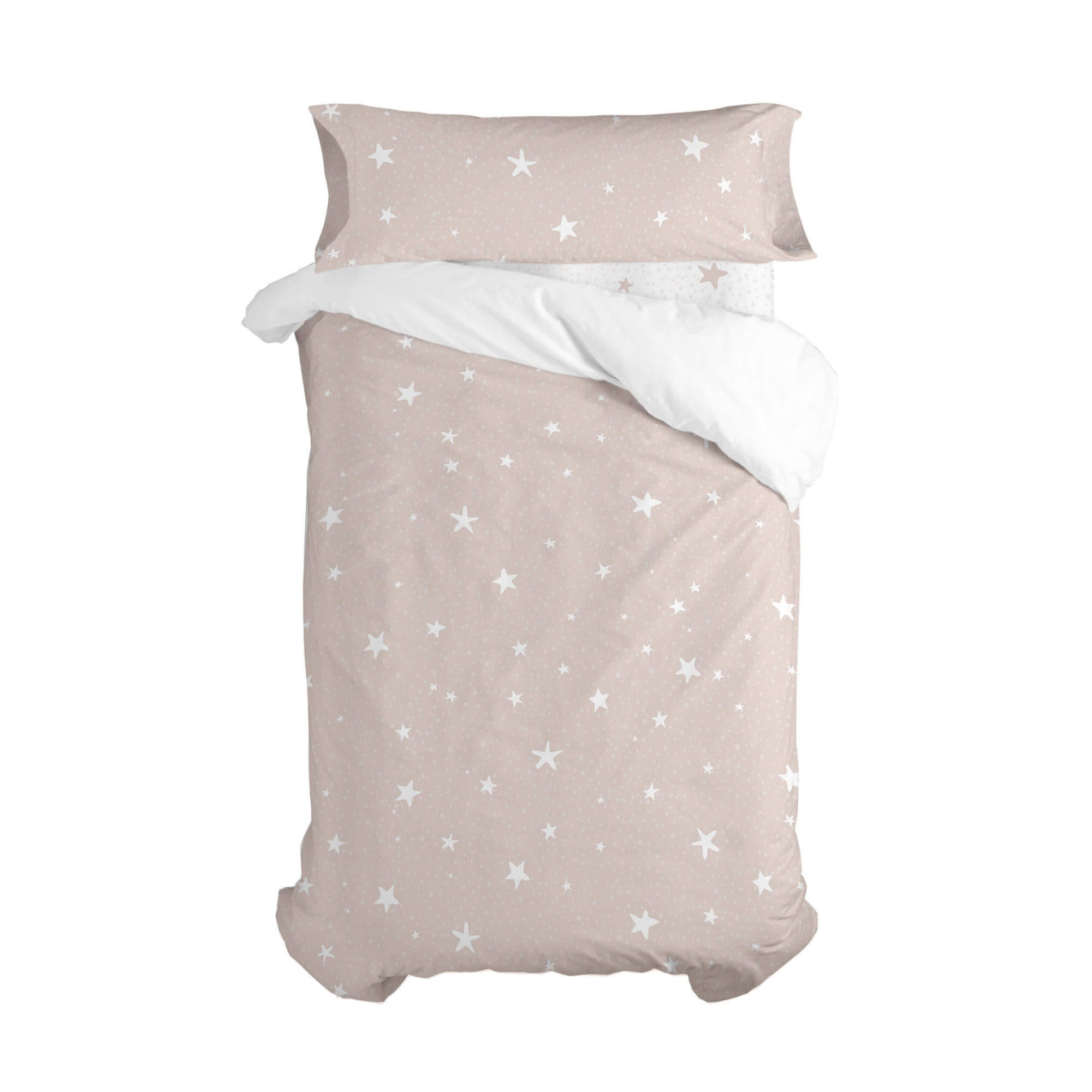 BETTBEZUG 2er-Set teiliges little star 135/140x200 cm (standardgrösse) rosa - Pink, Textil (140/200cm) - Happy Friday