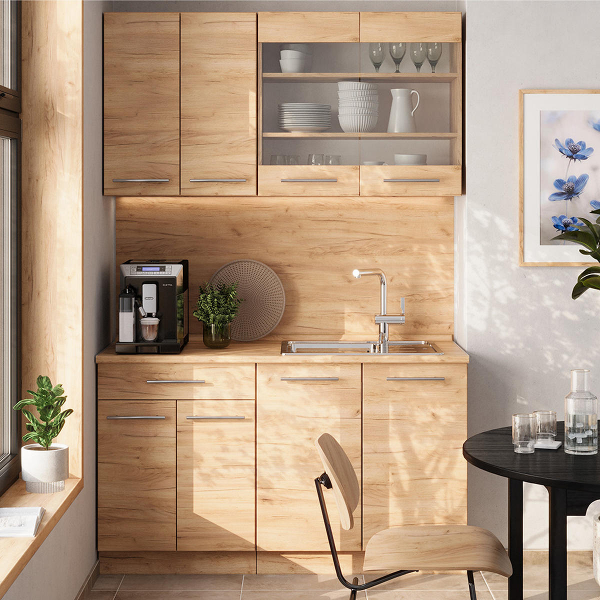 Honigeiche, Holzwerkstoff (140/81.6/46cm) - Vicco