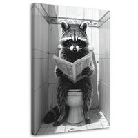 LEINWANDBILD Tiere 80x120cm - Grau, Textil (80/120cm) - Feeby