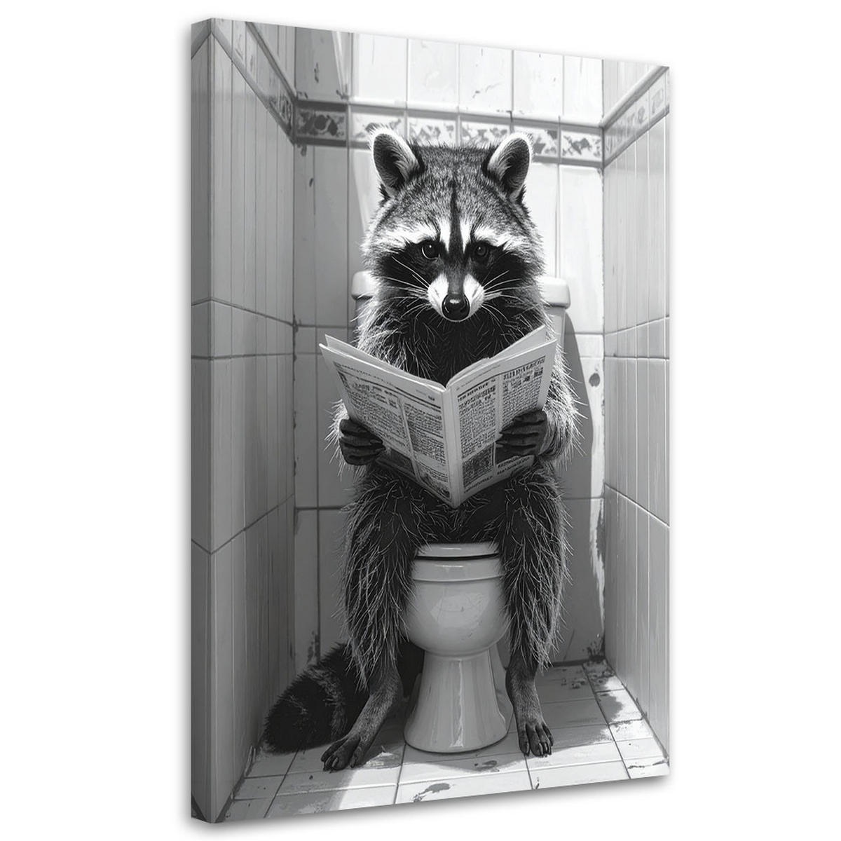 LEINWANDBILD Tiere 80x120cm - Grau, Textil (80/120cm) - Feeby