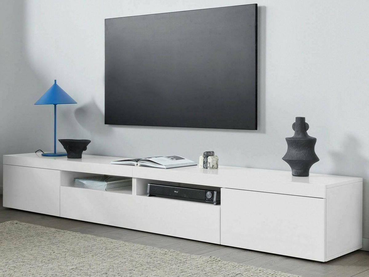 FERNSEHSCHRANK Weiß 40/240/35 cm - Weiß, Holzwerkstoff (240/35/40cm) - DMORA