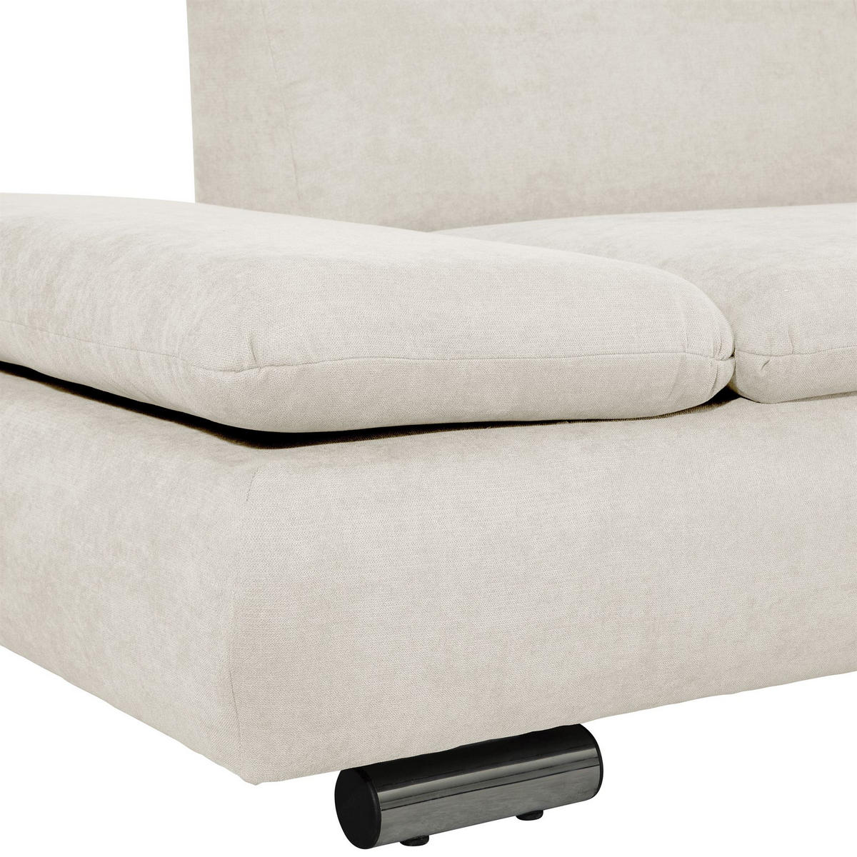 ECKSOFA mit Ottomane rechts Kaye Flachgewebe beige - Beige, Kunststoff (190/270cm) - 58aufmkessel