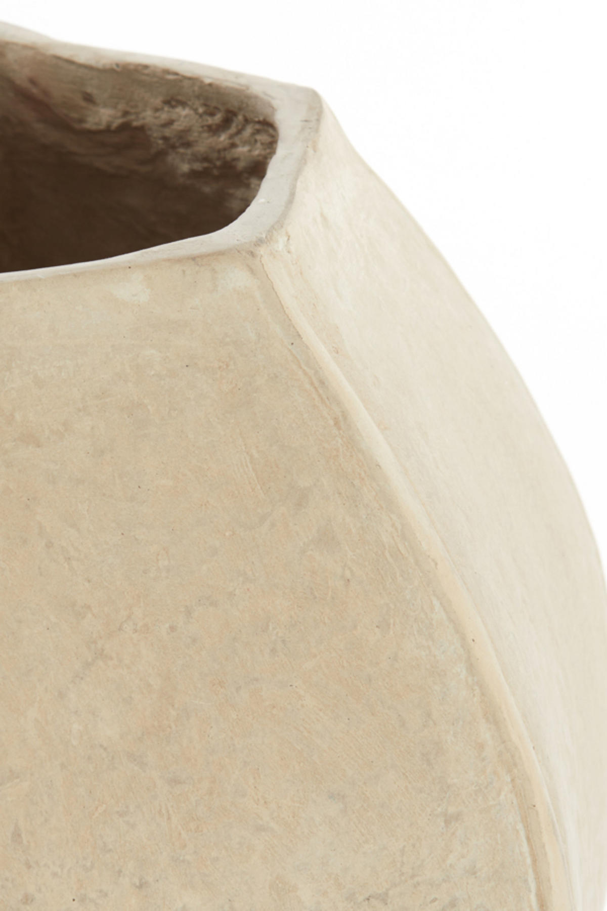 VASE Melis Weiß Ø37/32,5 cm - Weiß, Papier (32.5cm) - Light & Living