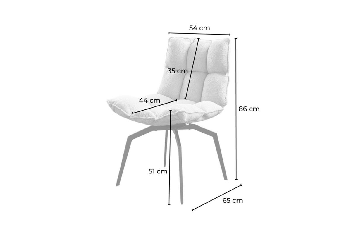 ESSZIMMERSTUHL BARO Grün Webstoff Drehbar (360°) (1er-Set) - Grün, Kunststoff/Textil (54/86/65cm) - KAWOLA