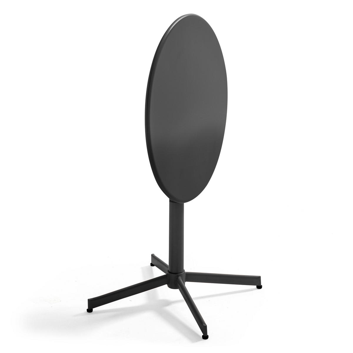 GARTENTISCH , klappbar, Grau - Grau, Metall (70/70/72cm) - Oviala