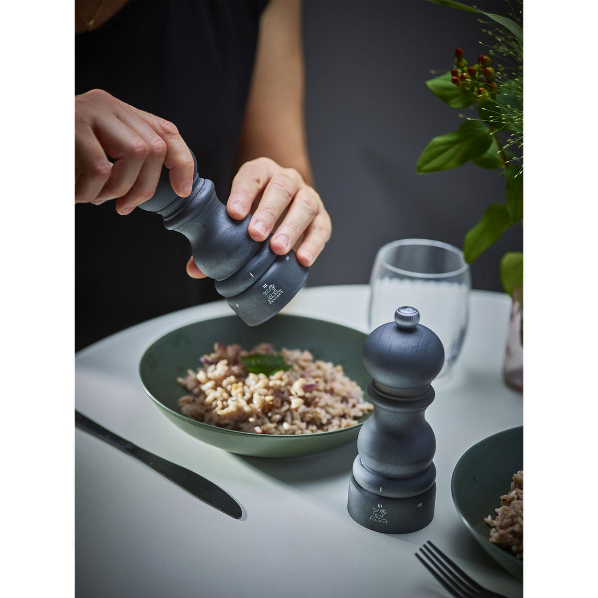 PFEFFERMÜHLE Paris uSelect 15cm Buchenholz Graphit Stahlmahlwerk - Grau, Holz (5.9/15/5.9cm) - PEUGEOT