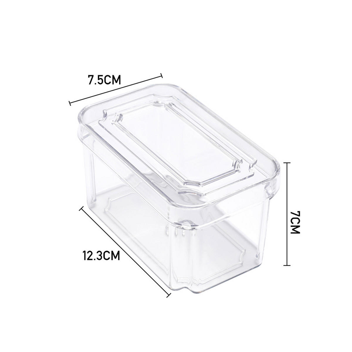 KÜHLSCHRANKBOXEN 7-TLG. mit Deckel Transparent PET - Transparent, Kunststoff (30/9.8/20cm) - Livingandhome