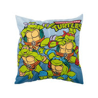 KINDERKISSEN Teenage Mutant Ninja Turtles Blau 40 x 40 cm - Blau, Textil (40/40cm) - United Labels