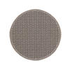 OUTDOORTEPPICH rund Cleo Weiß/Schwarz ø 120 cm rund - Weiß, Textil (120/120cm) - benuta Nest