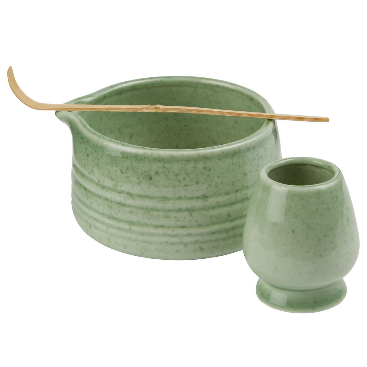 MATCHA-SET Matcha - Hellgrün, Keramik (12/7/12cm) - Butlers