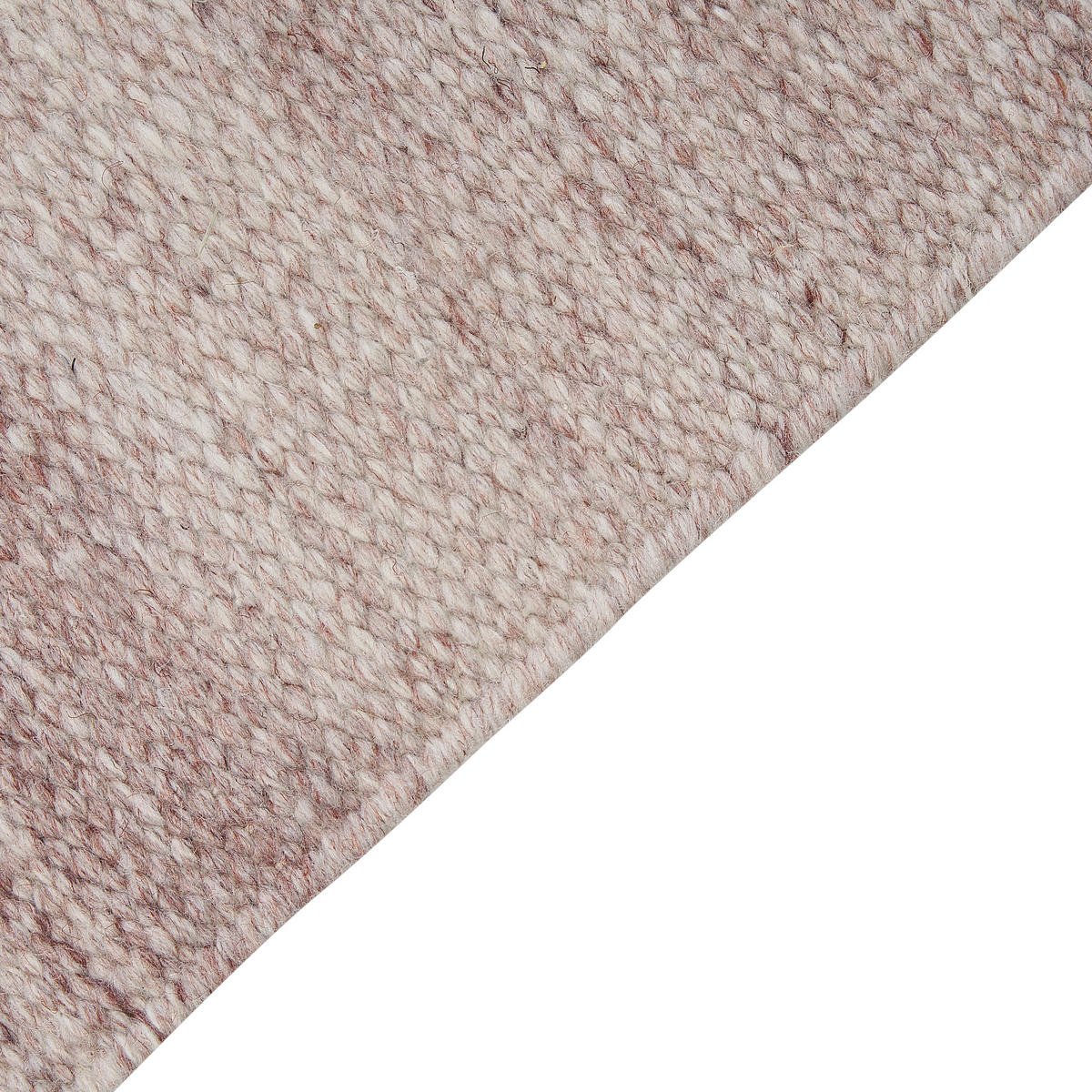 TEPPICH geflochten Malhia 230/160 cm - Rot, Kunststoff (160/230cm) - Beliani