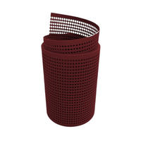 SICHTSCHUTZSTREIFEN PP Premium Gelocht 30 Prozent Streifen Bordeauxrot 2,55m - Bordeaux, Kunststoff (255/19cm) - ZAUN|ZU