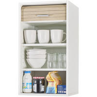 KÜCHENOBERSCHRANK mit Rolladentür 35/40/72cm - Weiß, Holzwerkstoff (40/72/35cm) - Simmob