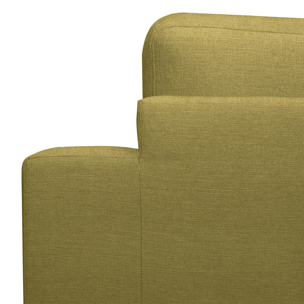 ECKSOFA mit Longchair - Eichefarben/Olivgrün, Eichenholz/Textil (281/153cm) - home24