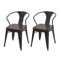 ESSZIMMERSTUHL H10D Braun 2er-Set - Braun, Metall (46/115/54cm) - MCW