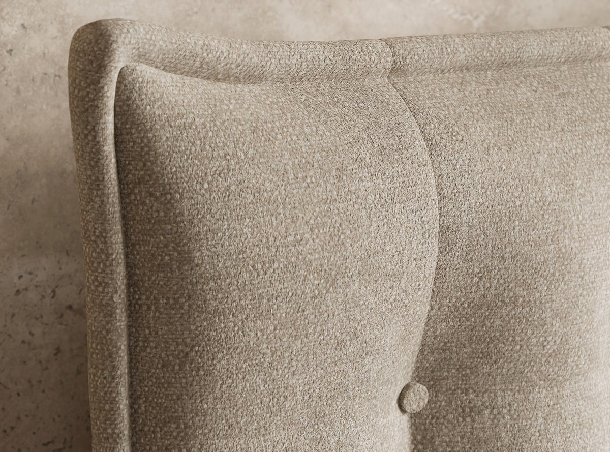 BOXSPRINGBETT Fatu 140/200 cm, in Beige, Bettkasten, Matratze, Topper - Beige/Schwarz, Holz/Holzwerkstoff (140/200cm) - Maison de Reve