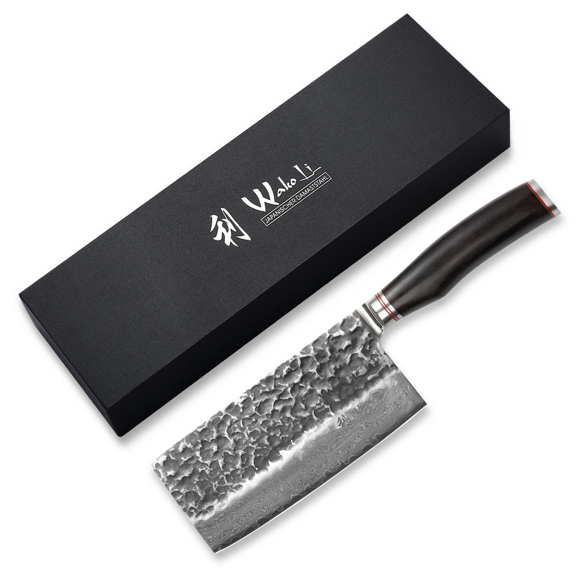 KOCHMESSER 17,5 cm - Schwarz, Holz/Metall (33cm) - Wakoli