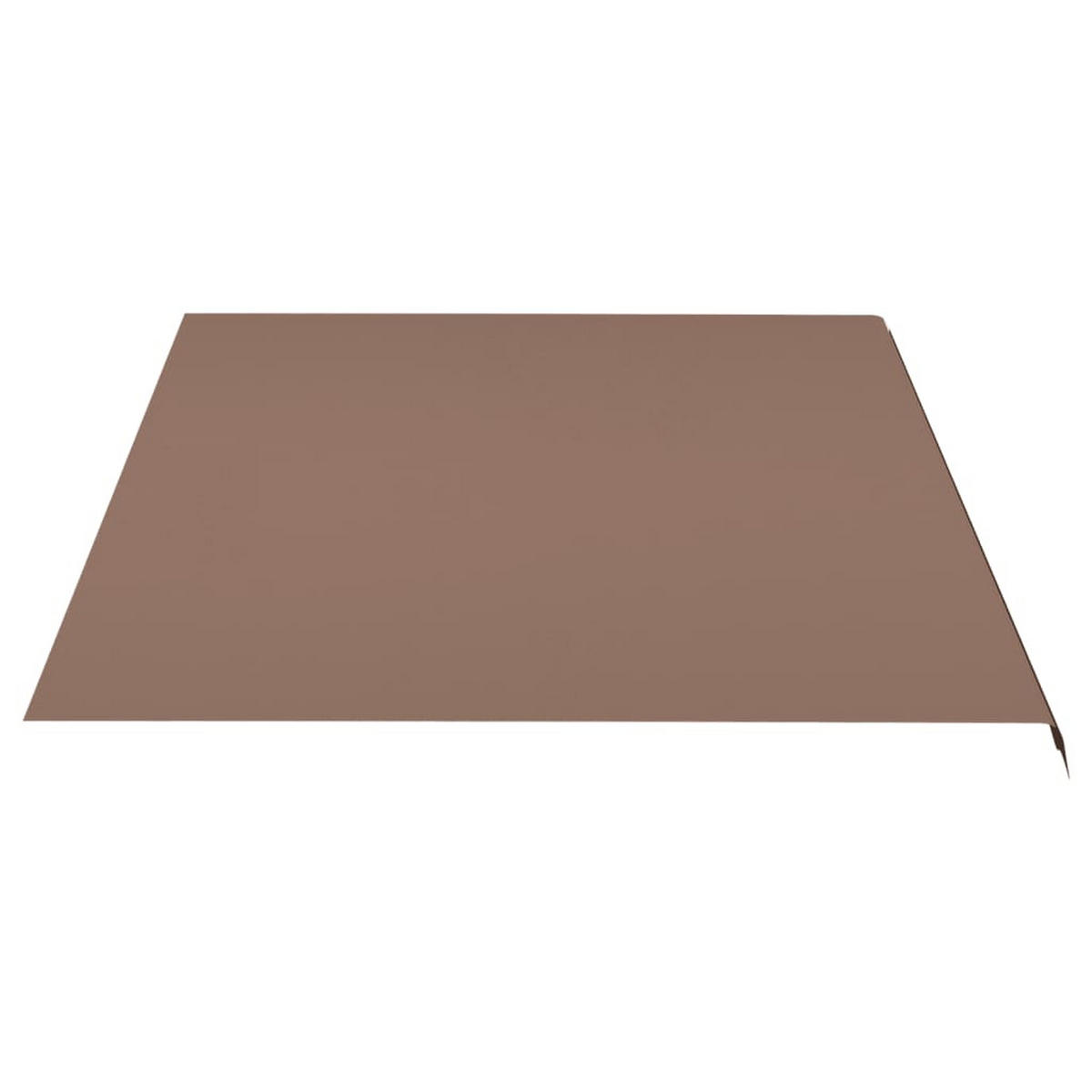 MARKISENSTOFF mit Volant| Braun, für 500x350cm Rahmen | Markisenbespannung Markisentuch - Braun, Textil (480/0.3/345cm) - DELUKE