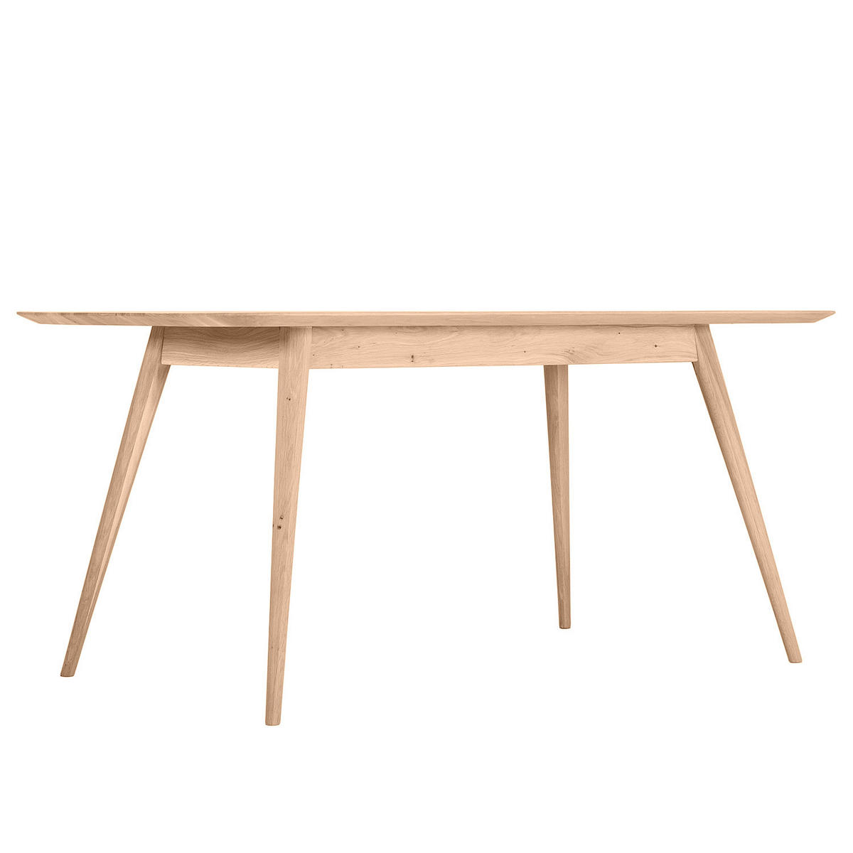 ESSTISCH - Massivholz - Eichefarben, Holz (90/160/75cm) - home24