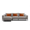 ECKSOFA WINTER 4-Sitzer, taupe - Taupe/Schwarz, Holzwerkstoff/Textil (158/269cm) - Courtois Laville